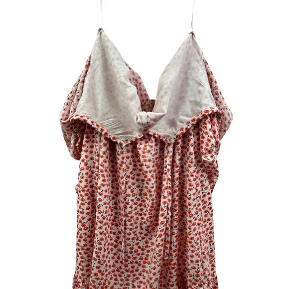 Floral Maxi Boho-Inspired Dress W/Long Sleeves & Button Front By Gaovot - LARGE - Picture 8 of 9